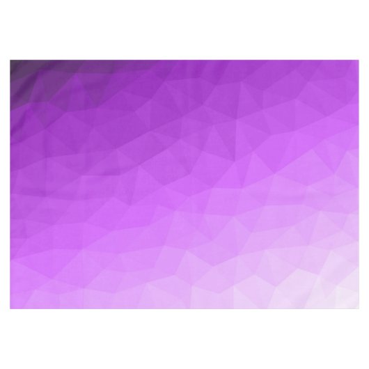 Paarse lavendel gradiënt geometrisch mesh patroon tafelkleed (Voorkant (Horizontaal))