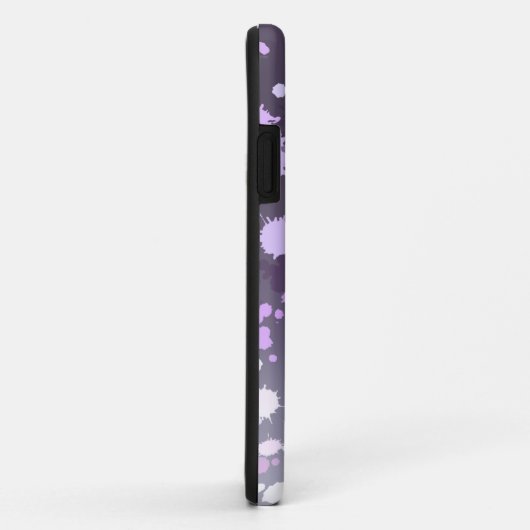 Paarse Lavendel Gradiënt Verfspat Personalized Case-Mate iPhone Case (Achterkant/rechts)