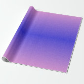 Paarse Lavendel Gradient Verpakkingsdocument Cadeaupapier (Uitgerold)