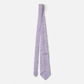 Paarse lavendel halsdoek met bloemenprint stropdas (Achterkant)