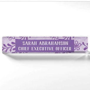 Paarse Lavendel Kant Paarbord Naambord