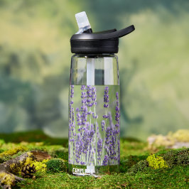 Paarse Lavendel Kruid Bloemig Waterfles