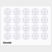 Paarse Lavendel Logo Candle Labels (Vel)