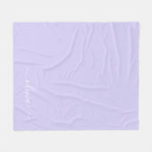 Paarse Lavendel Meisjesachtig Schrift Monogram Naa Fleece Deken (Voorkant (Horizontaal))
