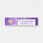 Paarse Lavendel Moderne naamplaat Creative Kantoor (Voorkant)