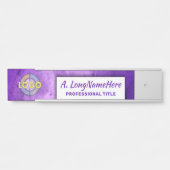 Paarse Lavendel Moderne naamplaat Creative Kantoor (Voorkant)
