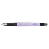 Paarse lavendel monogram naam script pen (Voorkant)