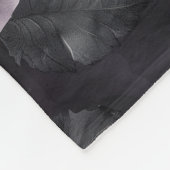 Paarse Lavendel Moody Rozen Floral Gothic Fleece Deken (Hoek)