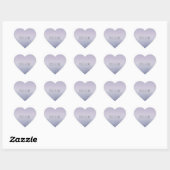 Paarse lavendel ombre hart sticker (Vel)