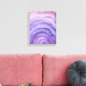 Paarse Lavendel Ombre Rainbow Abstracte Waterverf Canvas Afdruk (Insitu (Woonkamer))