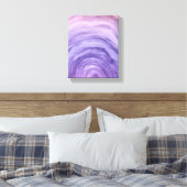 Paarse Lavendel Ombre Rainbow Abstracte Waterverf Canvas Afdruk (Insitu (Slaapkamer))