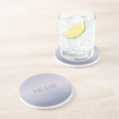 Paarse lavendel ombre zandsteen onderzetter (Zijkant)