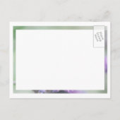 Paarse lavendel | Personaliseren Aankondigingskaart (Achterkant)