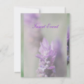 Paarse lavendel | Personaliseren Kaart (Achterkant)