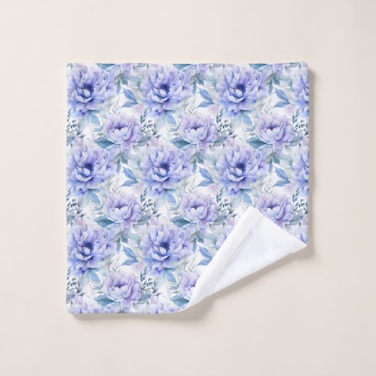 Paarse Lavendel Pioenenhanddoekset Bad Handdoek (Wasdoekje)