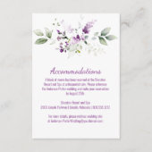 Paarse Lavendel Plant & Paarse Behuizing Kaart (Voorkant)