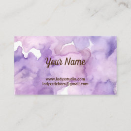 Paarse Lavendel Professioneel Visitekaartje
