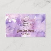 Paarse Lavendel Professioneel Visitekaartje (Voorkant)
