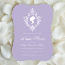 Paarse Lavendel Regency Antieke Bruiloft Bridal Sh