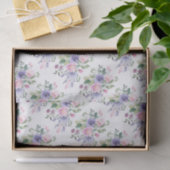 Paarse lavendel roze bloemen bruiloft tissuepapier (Geschenk)