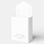 Paarse Lavendel Roze Bruiloft Bedankdoosjes (Geopend)