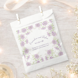 Paarse Lavendel Roze Bruiloft Bedankzakje