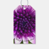 Paarse lavendel schaduwbloemen cadeaulabel (Voorkant)