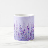Paarse Lavendel Schattigee esthetische Waterverf Koffiemok (Center)
