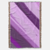 Paarse Lavendel Strepen Deken (Voorkant Verticaal)
