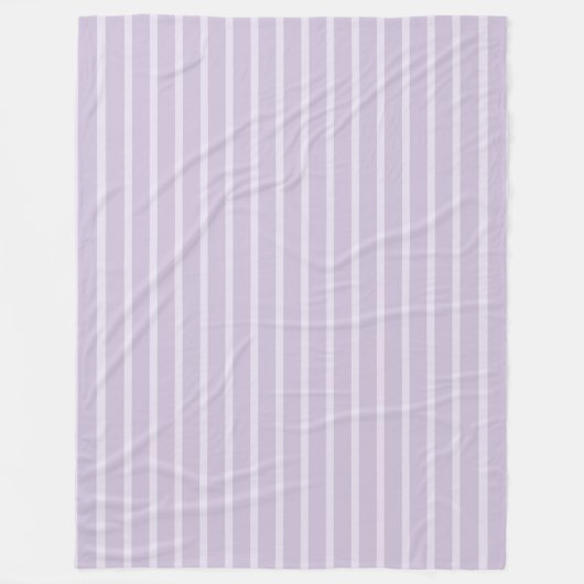 Paarse lavendel strepen fleece deken (Voorkant)