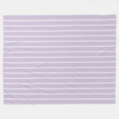 Paarse lavendel strepen fleece deken (Voorkant (Horizontaal))