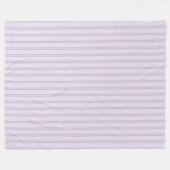 Paarse Lavendel Strepen Fleece Deken (Voorkant (Horizontaal))
