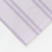 Paarse Lavendel Strepen Fleece Deken (Hoek)