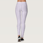 Paarse Lavendel Strepen Leggings (Achterkant)