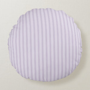 Paarse Lavendel Strepen Rond Kussen