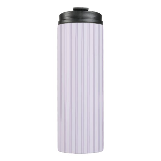 Paarse Lavendel Strepen Thermosbeker (Voorkant)