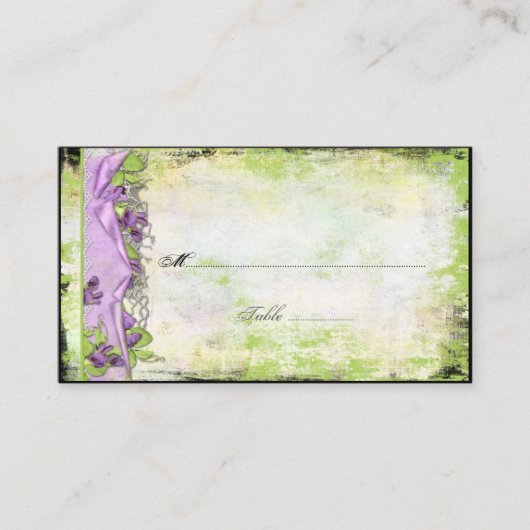  Paarse Lavendel Sweet Peas Plaatskaarten Plaatskaartje (Voorkant)
