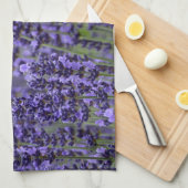 Paarse lavendel theedoek (Quarter Fold)