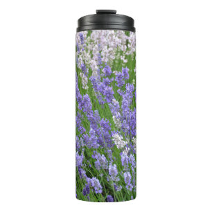 Paarse lavendel thermosbeker