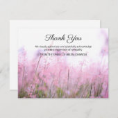 Paarse lavendel tuin begrafenis dank u nota Kaart (Voorkant / Achterkant)
