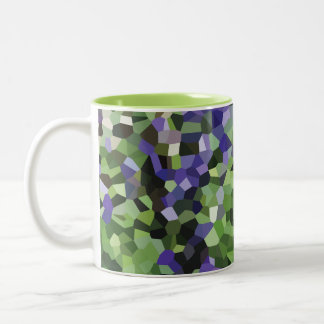 Paarse Lavendel Tuin Tweekleurige Koffiemok