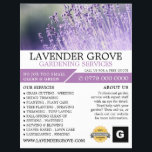Paarse lavendel, tuinbouwdienst, tuinbouwkundige flyer<br><div class="desc">Paarse lavender,  tuinbouwdienst,  tuinbouwkundige Adverteren Flyer door de Visitekaartje winkel.</div>