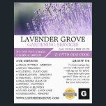 Paarse lavendel, tuinbouwdienst, tuinbouwkundige flyer<br><div class="desc">Paarse lavender,  tuinbouwdienst,  tuinbouwkundige Adverteren Flyer door de Visitekaartje winkel.</div>