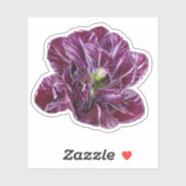 Paarse Lavendel Tulp Bloem Sticker (Vel)