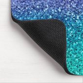 Paarse Lavendel & Turquoise Groen Glitter Muismat (Hoek)