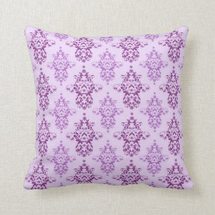 Paarse Lavendel Twee Toned Damask Kussen