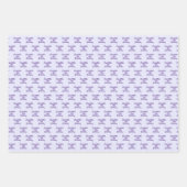 Paarse lavendel verjaardagsnaam script inpakpapier vel (Voorkant 3)