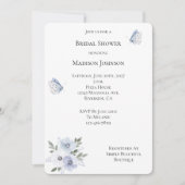 Paarse Lavendel Vlinders Floral Vrijgezellenfeest Kaart (Voorkant)