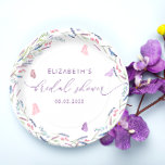 Paarse Lavendel Vlinders Vrijgezellenfeest Papieren Bordje<br><div class="desc">Paarse Lavendel Vlinders Vrijgezellenfeest Papieren Borden. Overeenkomende objecten beschikbaar.</div>
