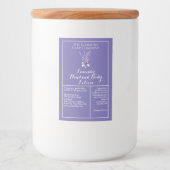Paarse Lavendel waterdichte cosmetica flesetiket Voedselcontainer Etiket (Voorkant)